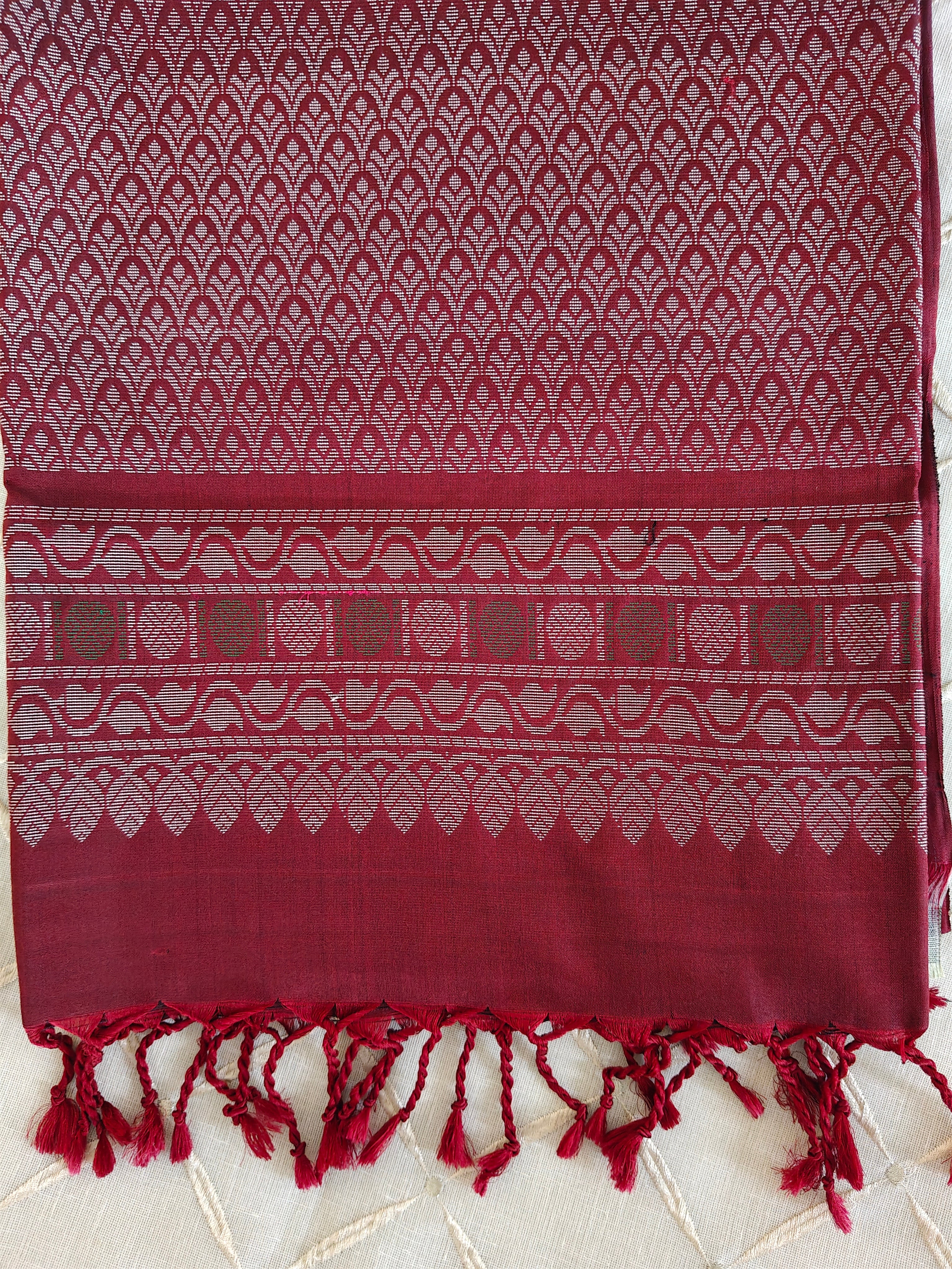 Maroon Soft Silk Kanjivaram Saree
