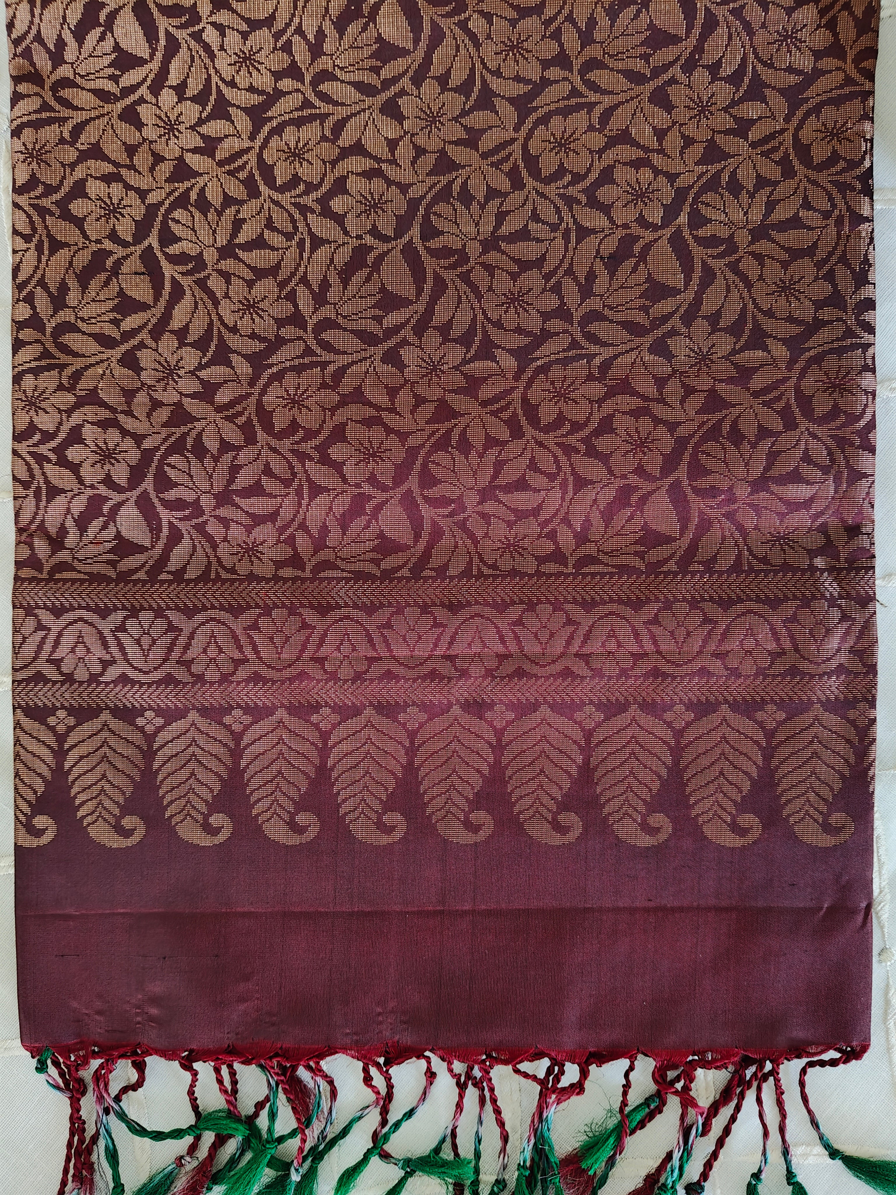 Maroon Soft Silk Kanjivaram Saree