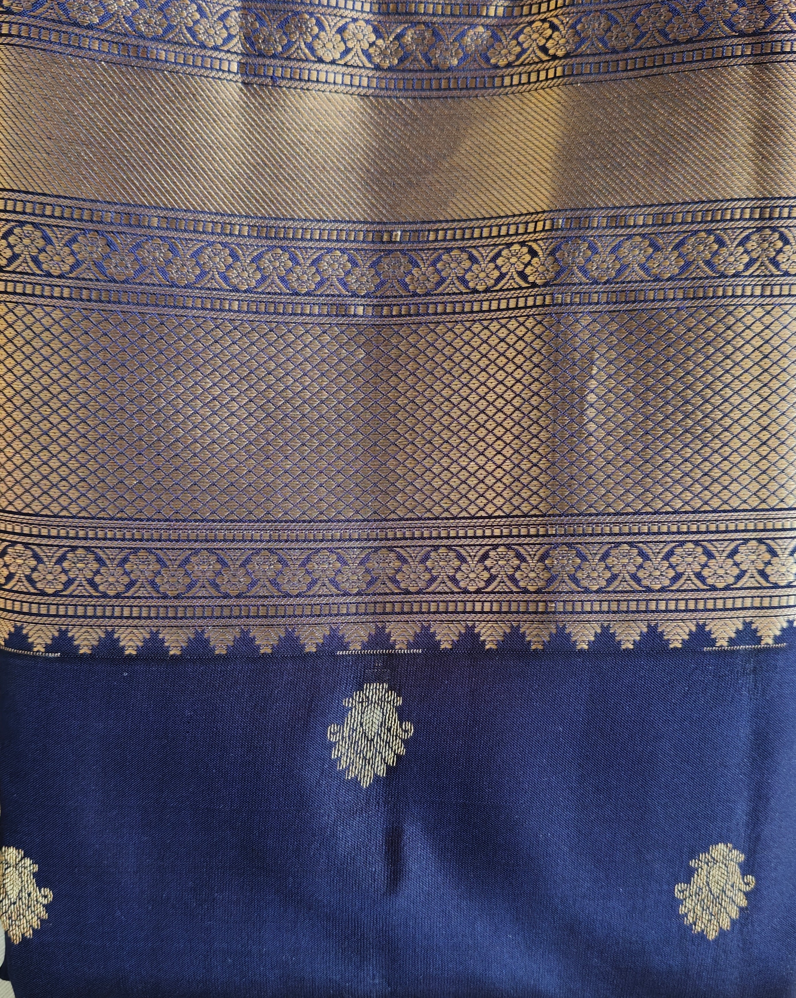 Deep Blue Kanjivaram Saree