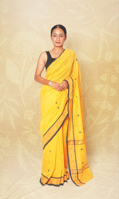 Light Yellow Godavari Saree Without Blouse Piece