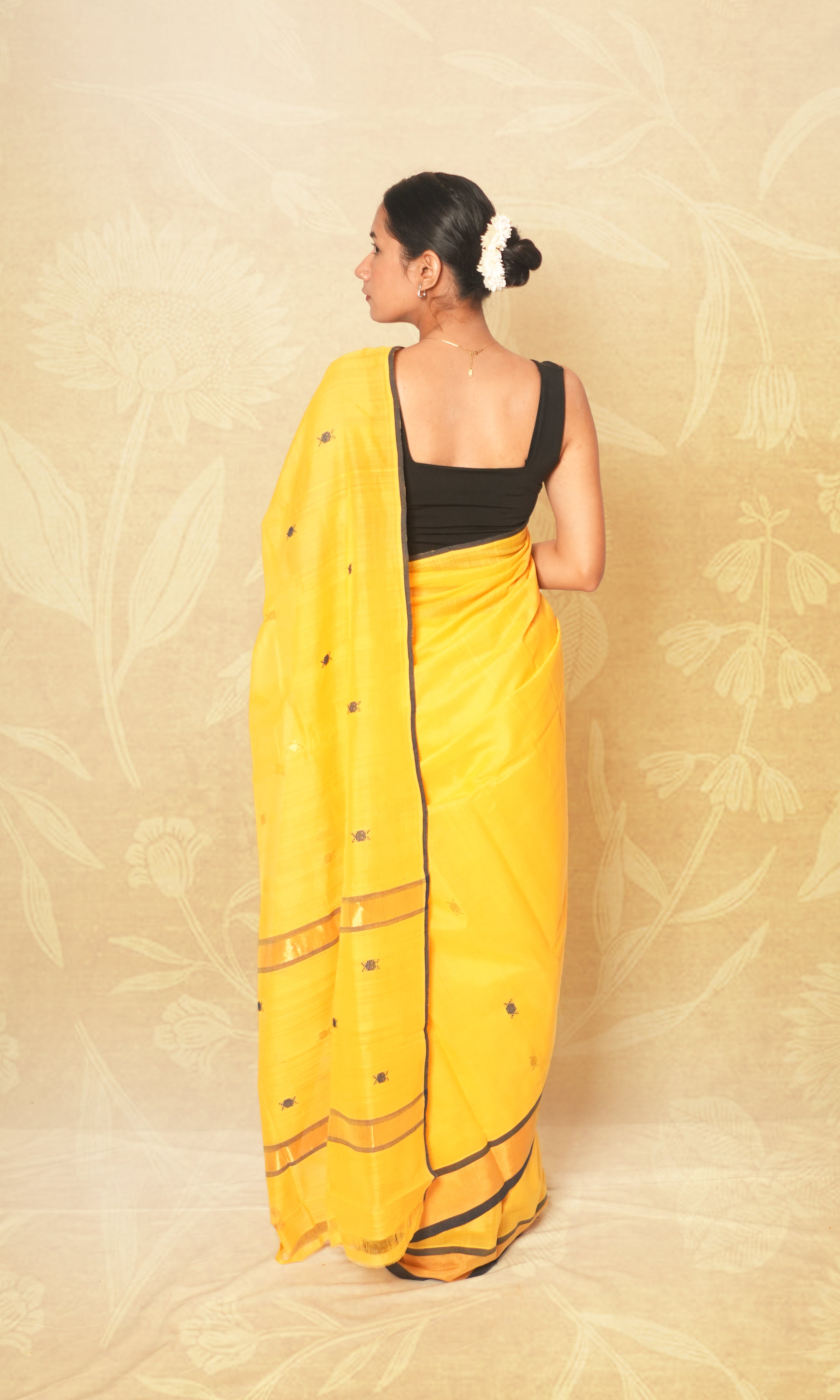 Light Yellow Godavari Saree Without Blouse Piece