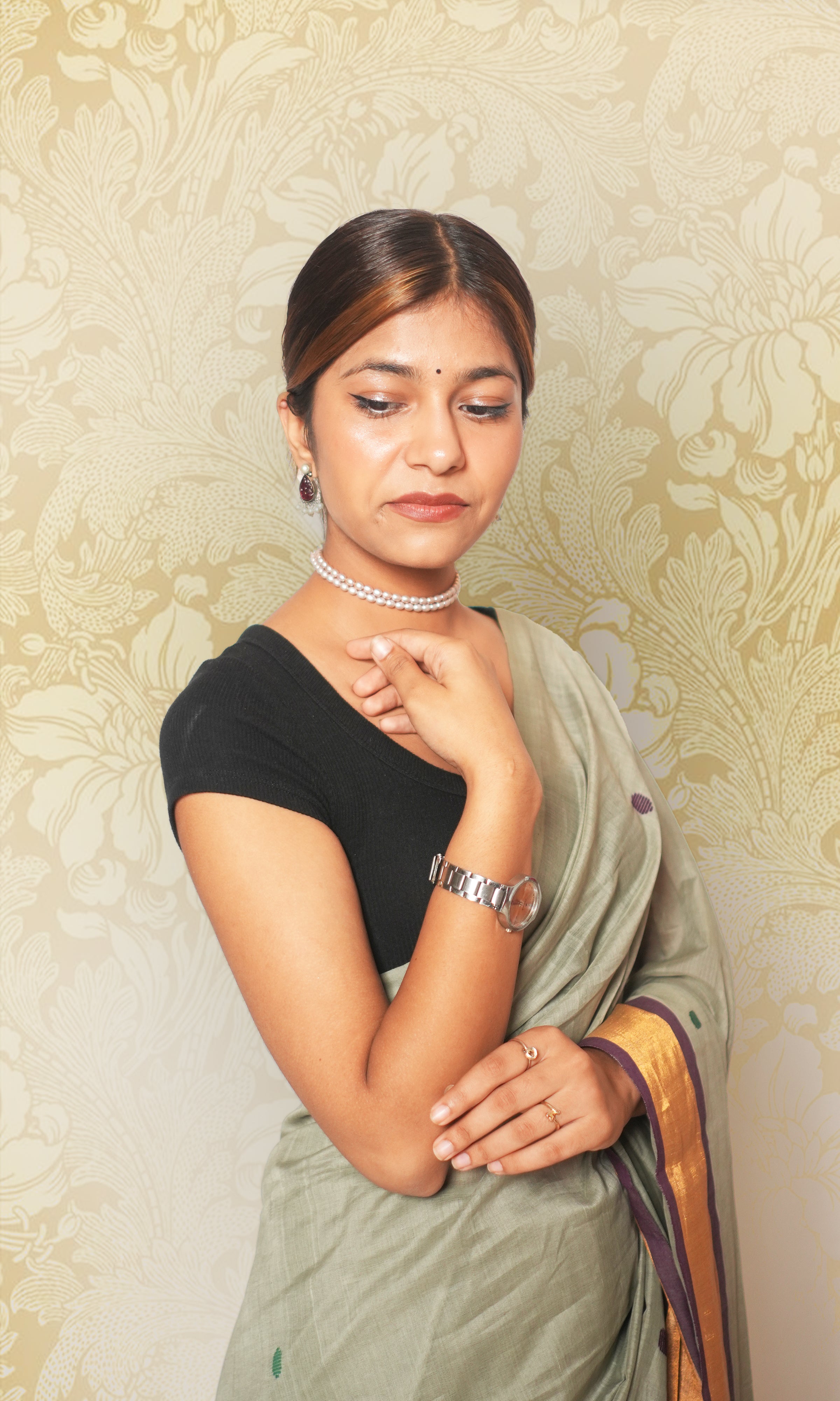 Gray Godavari Saree Without Blouse Piece