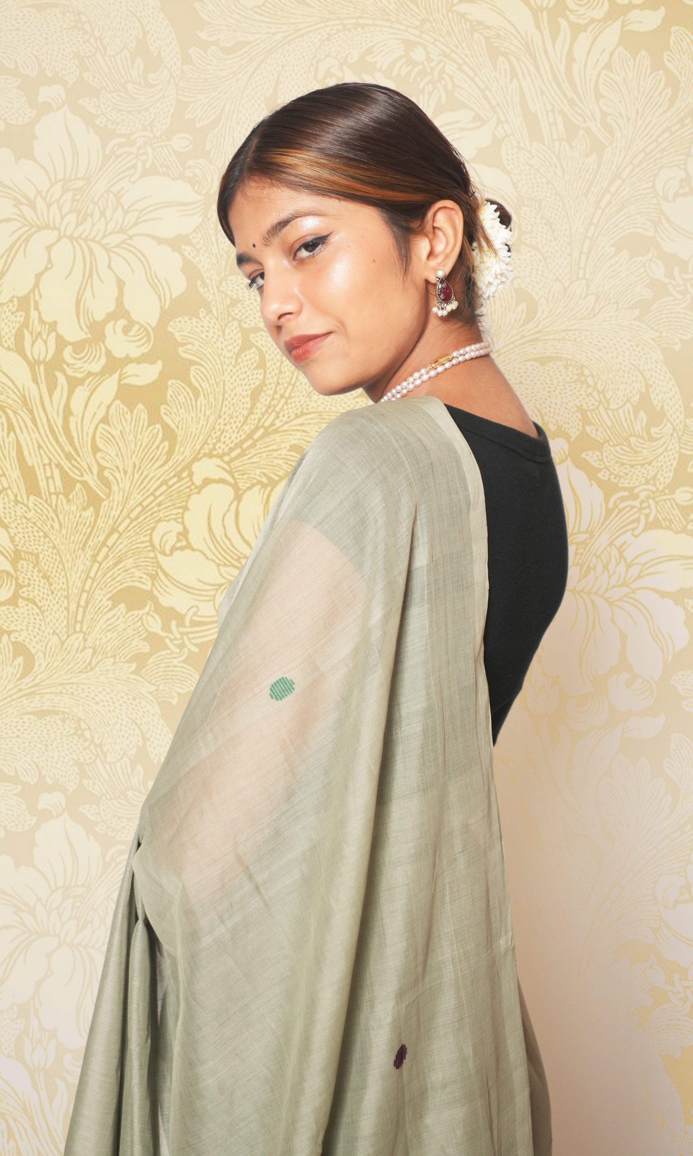Gray Godavari Saree Without Blouse Piece