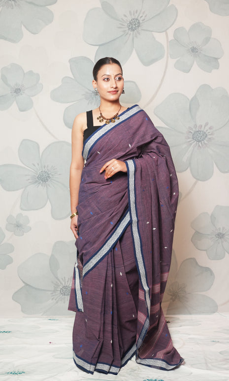 Purple Khadi By Khadi Saree