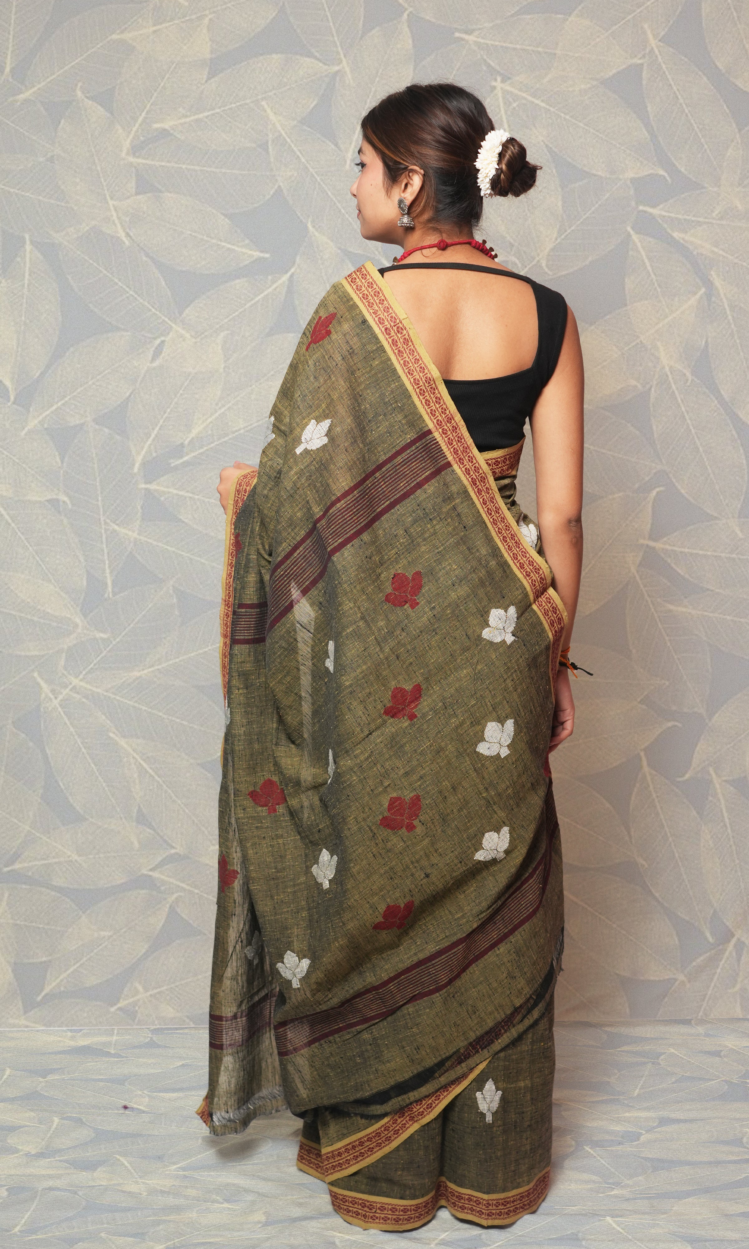 Gray Khadi By Khadi Saree