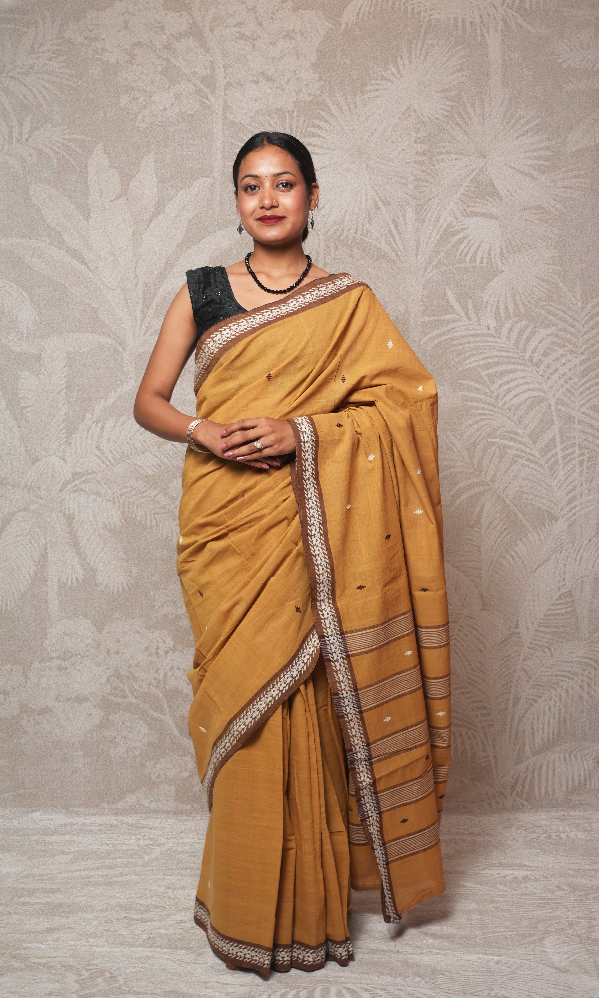 Mustard Khadi By Khadi Saree