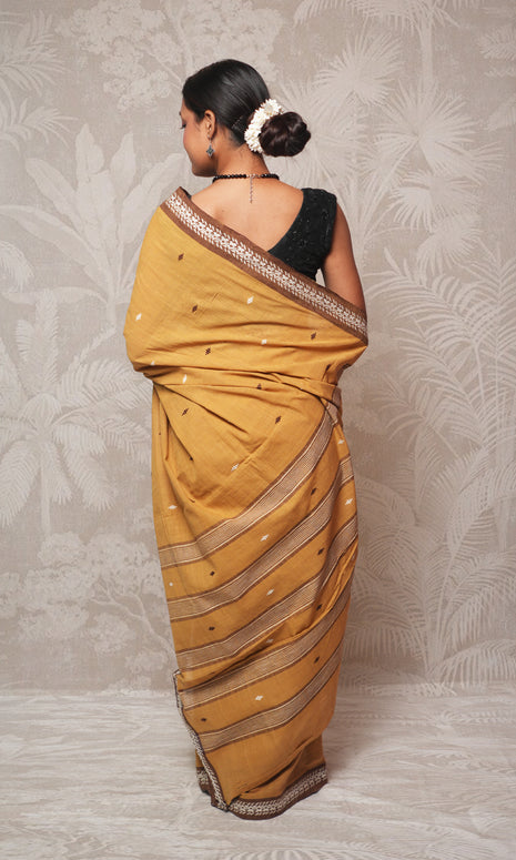 Mustard Khadi By Khadi Saree