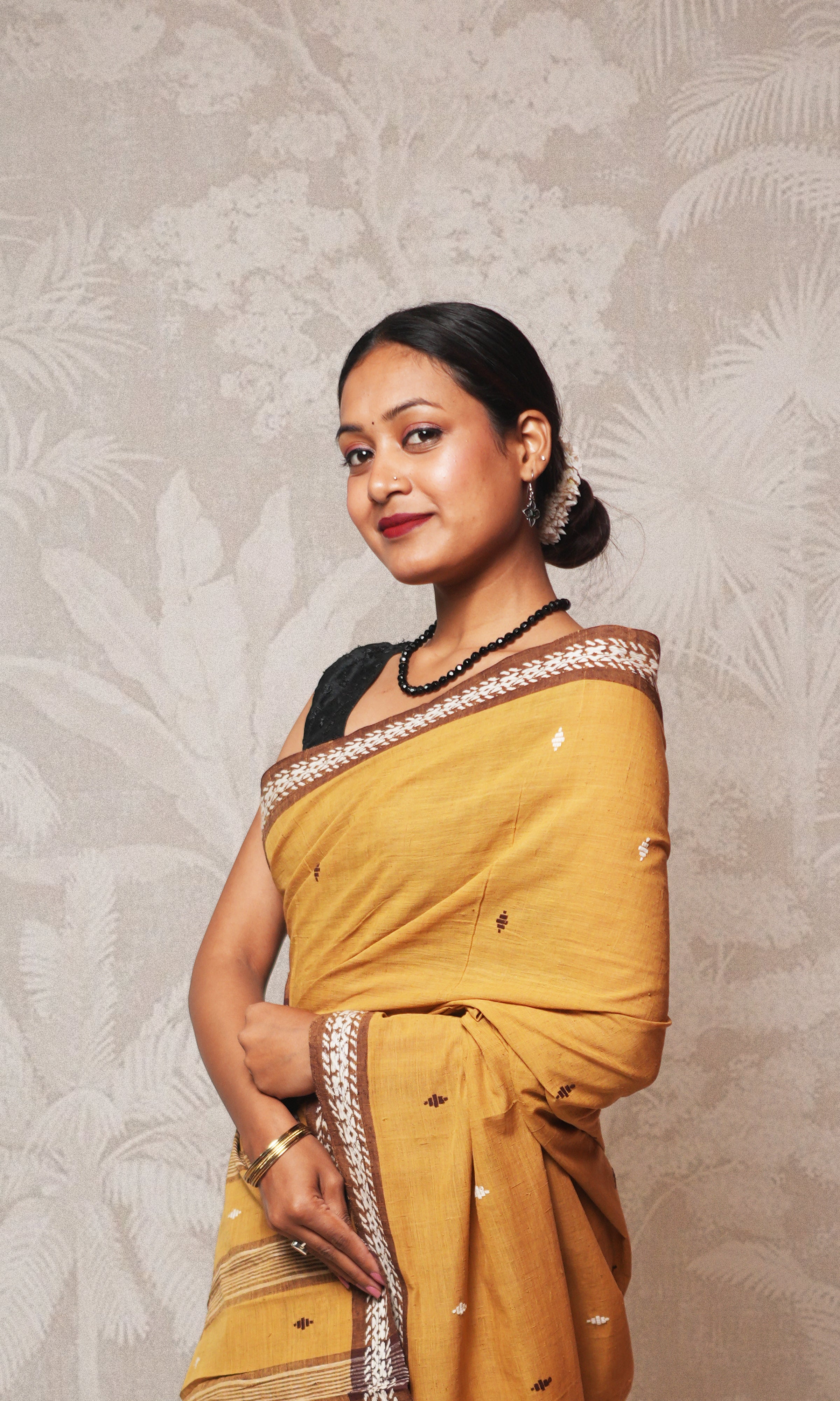 Mustard Khadi By Khadi Saree