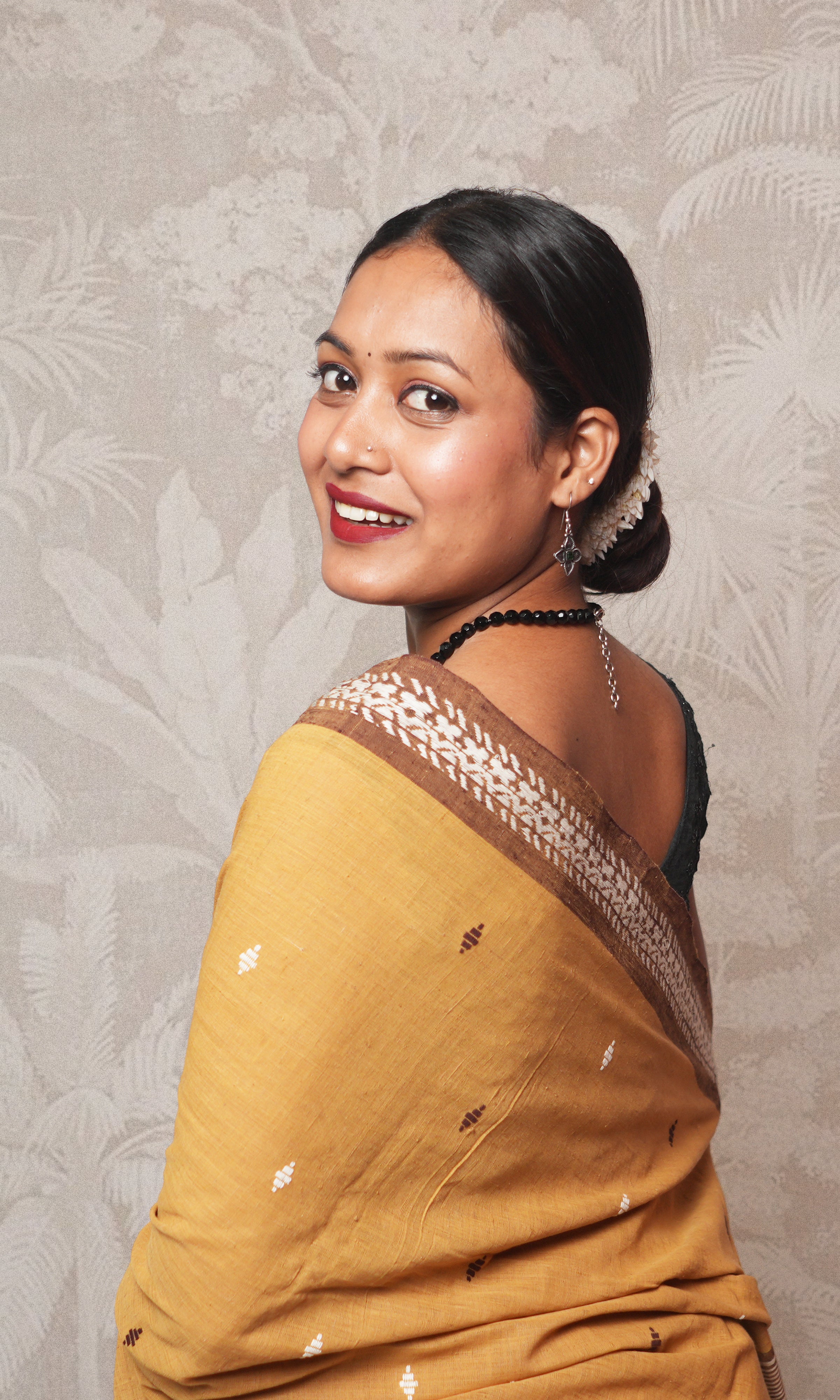 Mustard Khadi By Khadi Saree