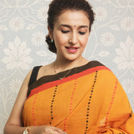 Yellow, Red & Black Begampuri Cotton