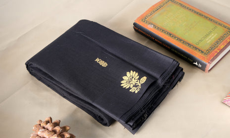 Black Without Border Kanchi Cotton Saree