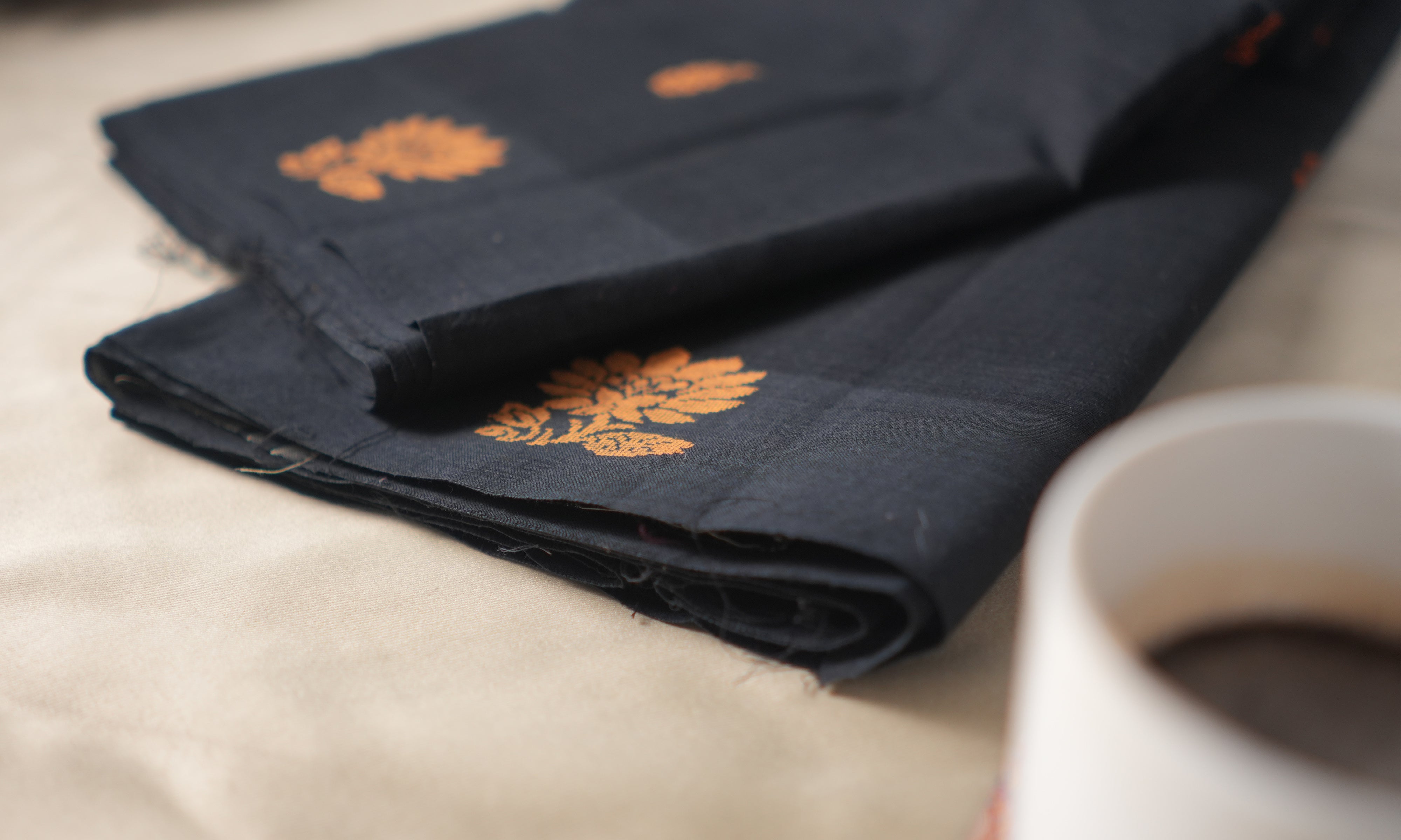 Black Without Border Kanchi Cotton Saree