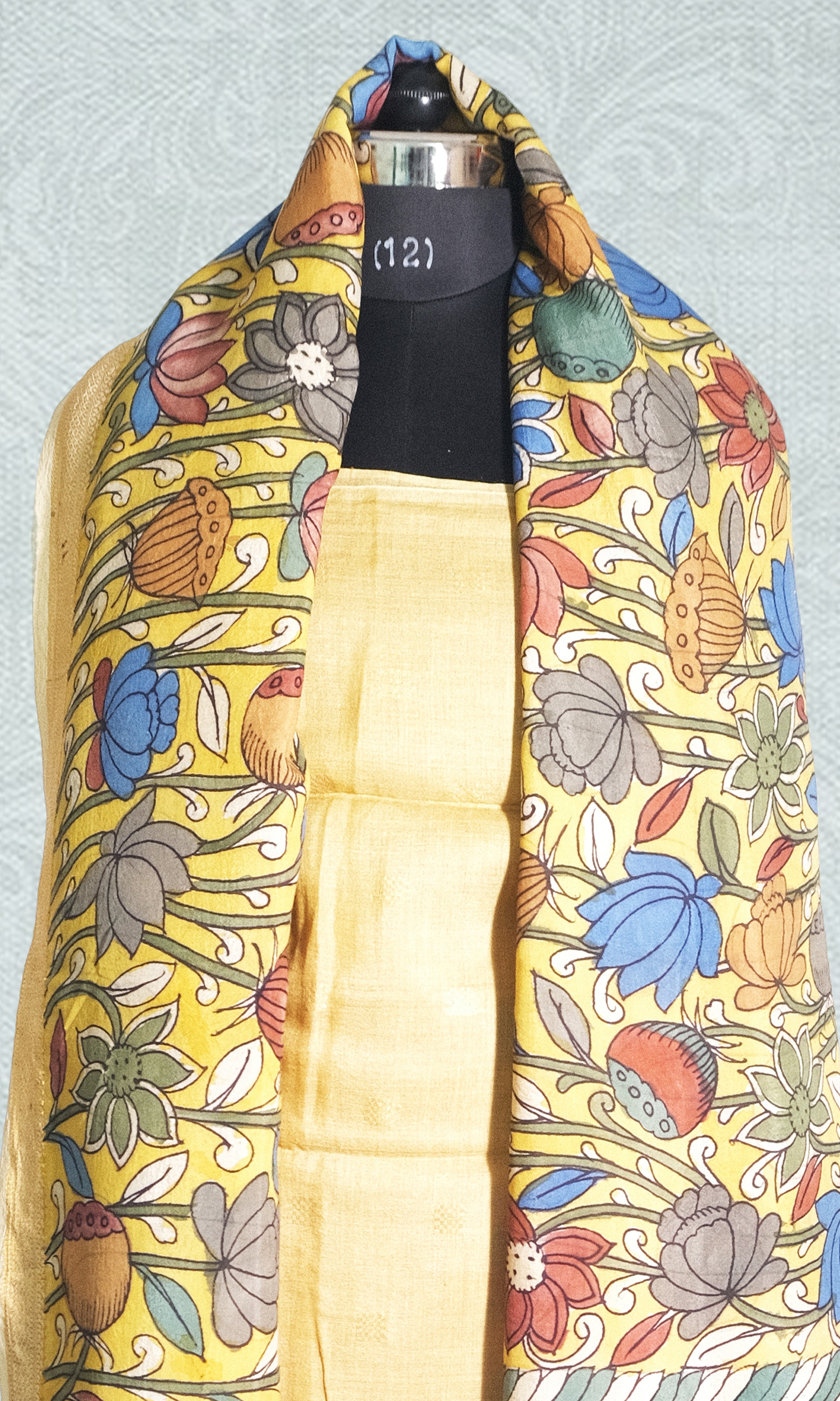 Yellow Ochre & Red Dress Material